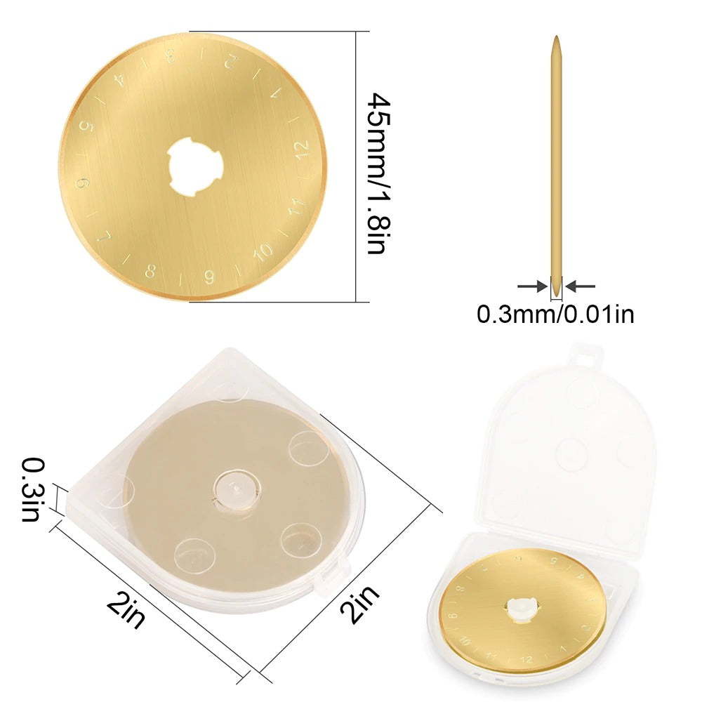 Titanium Coated Rotary Cutter Blades