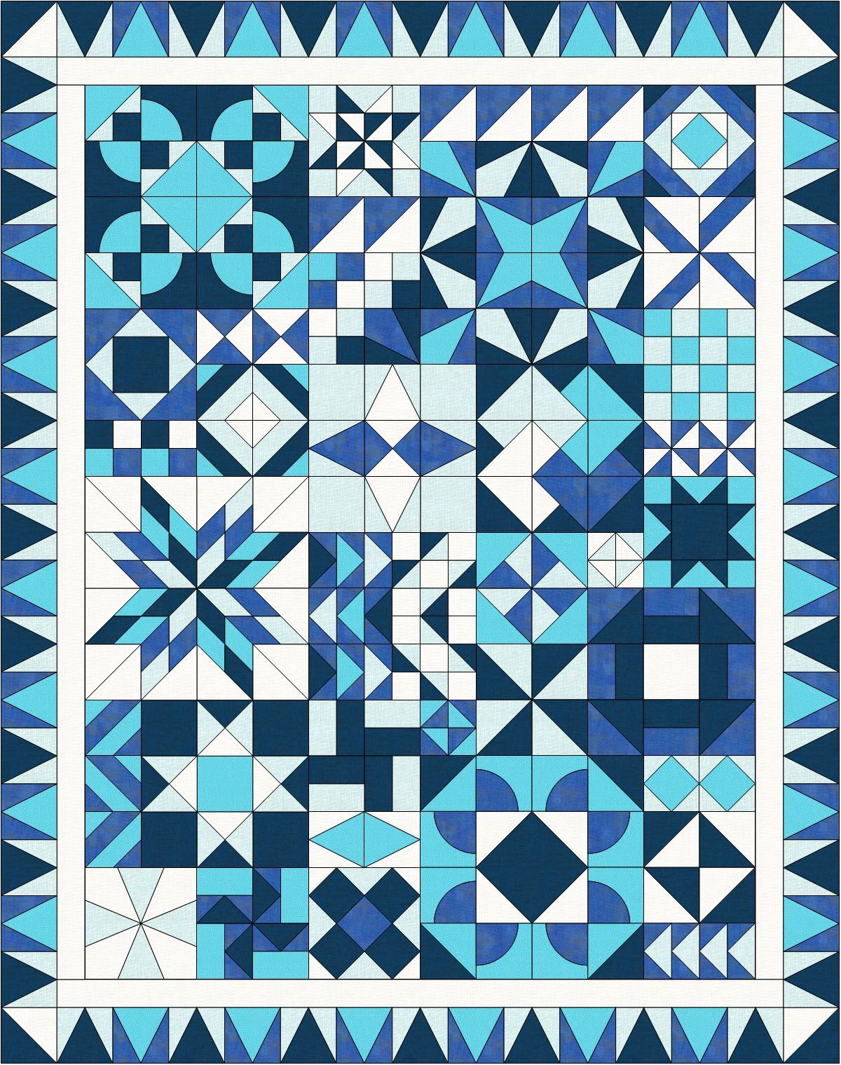 Jumbled Quilt Pattern