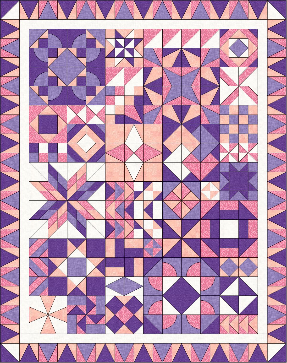 Jumbled Quilt Pattern